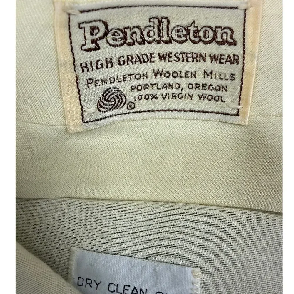 Men's 70s Pendleton Wool Tweed Western Suit 46 Chest